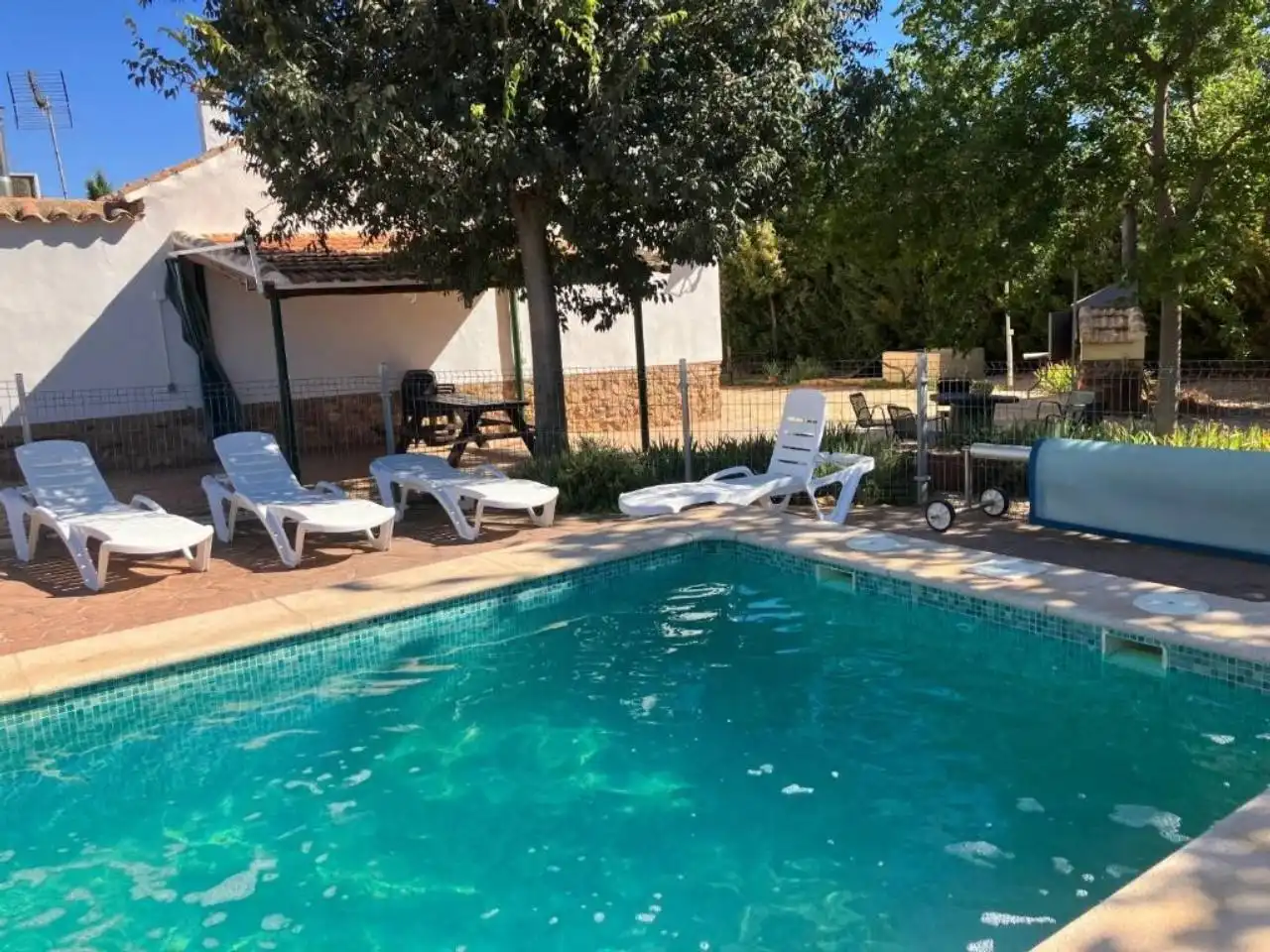 Piscina de Finca rústica en venta en Alhambra con Aire acondicionado, Calefacción y Jardín privado