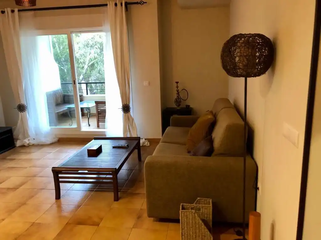 Living room of Flat for sale in Mijas  with Heating, Terrace and Community pool