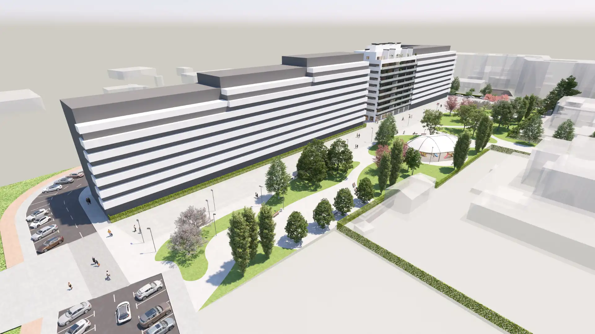 Exterior view of Commercial properties for sale in Burlada / Burlata