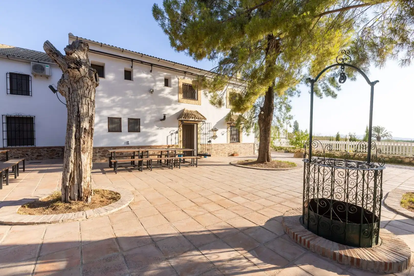 Exterior view of Country homes for sale in Gilena  with Air Conditioner, Heating and Private garden