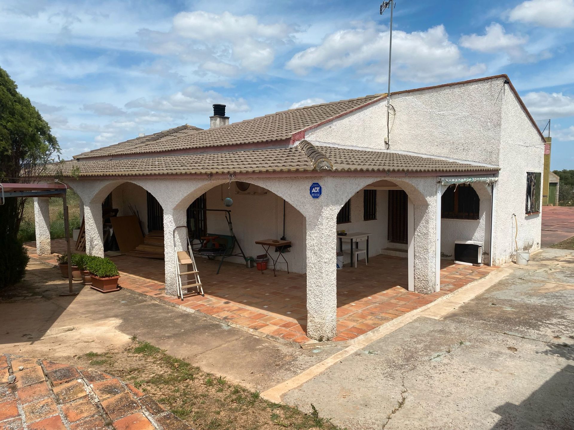 Exterior view of Country house for sale in Muel  with Air Conditioner, Private garden and Swimming Pool