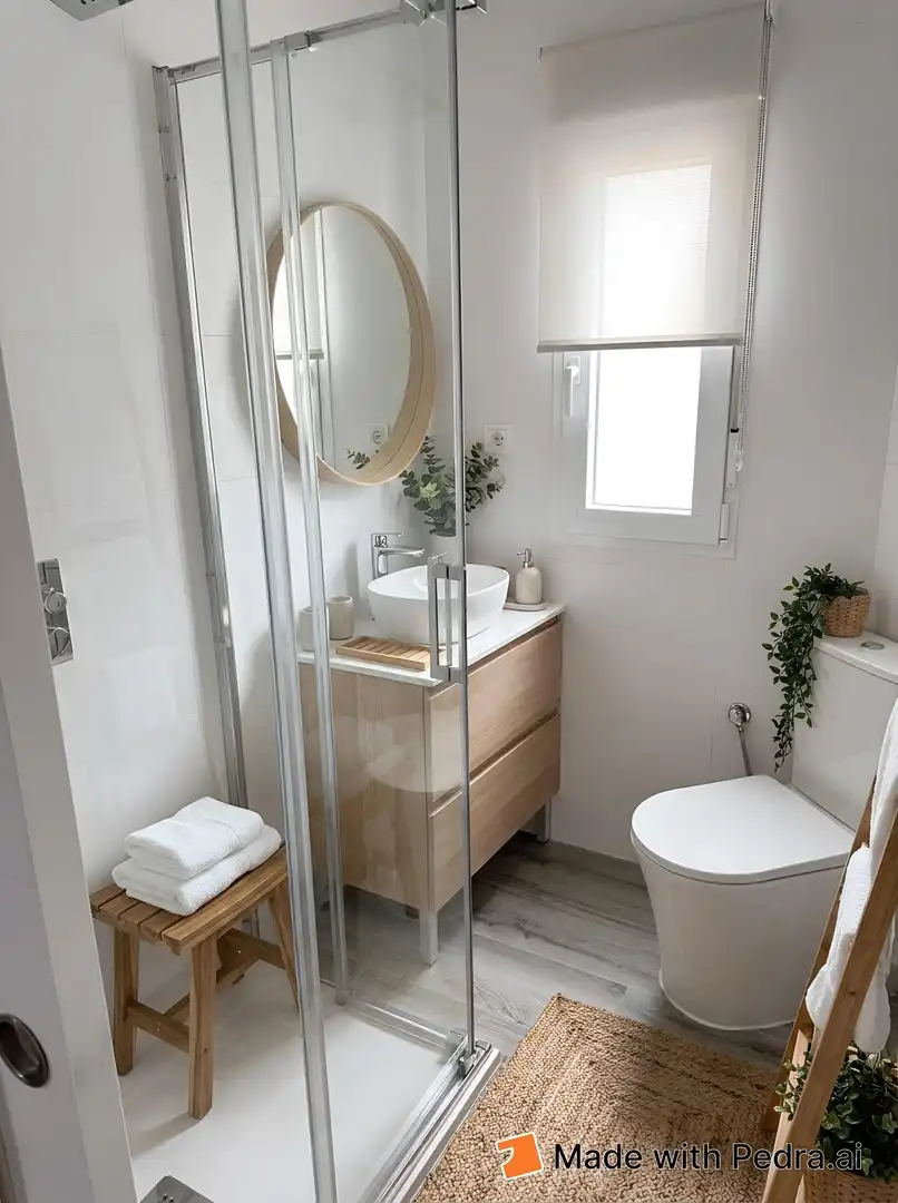 Bany de Apartament de lloguer en Madrid amb Aire condicionat, Calefacció i Moblat