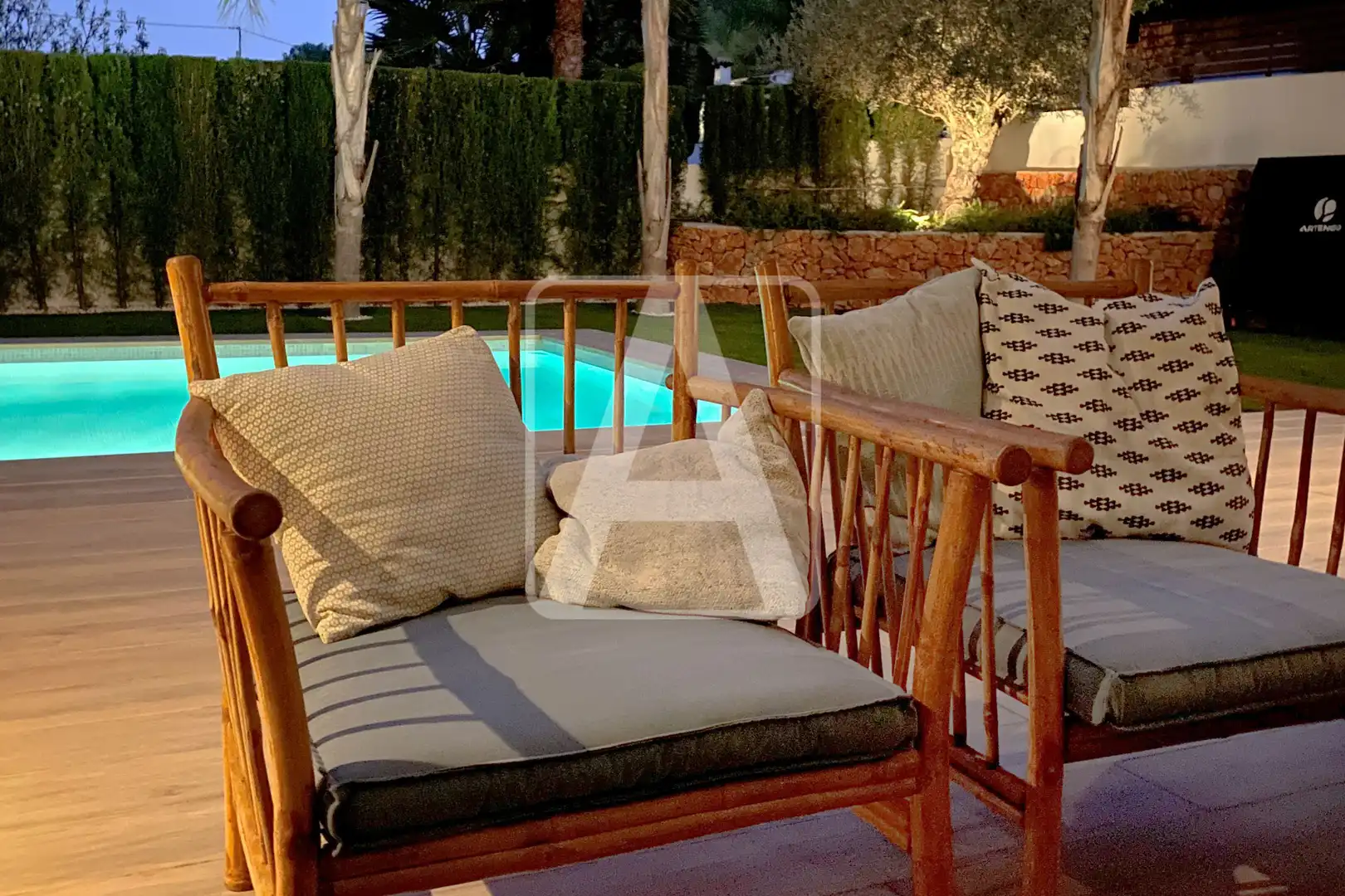 Terraza de Casa o chalet en venta en Benissa con Aire acondicionado, Calefacción y Jardín privado