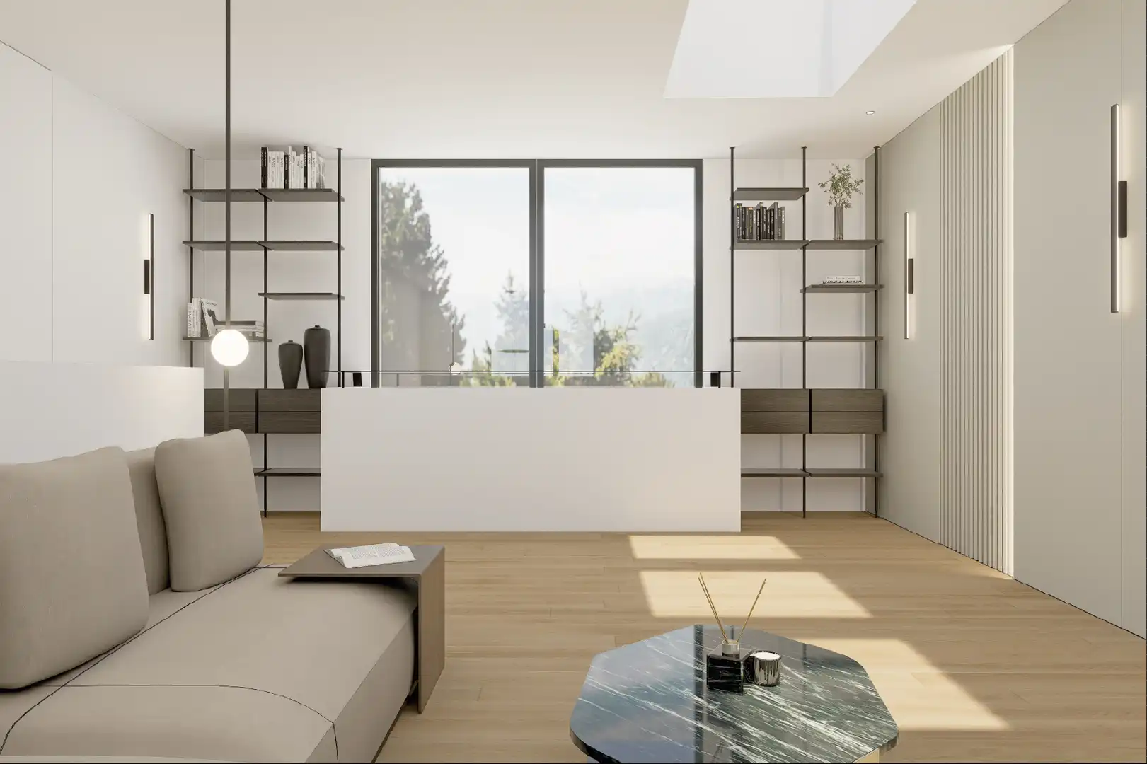 Sala d'estar de Casa o xalet en venda en Llinars del Vallès amb Aire condicionat, Jardí privat i Terrassa