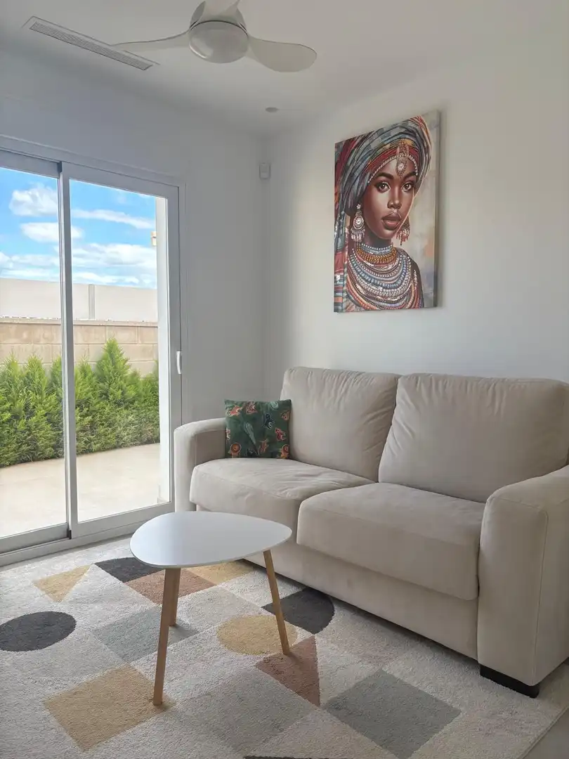 Sala de estar de Casa o chalet en venta en Pilar de la Horadada con Aire acondicionado, Calefacción y Jardín privado