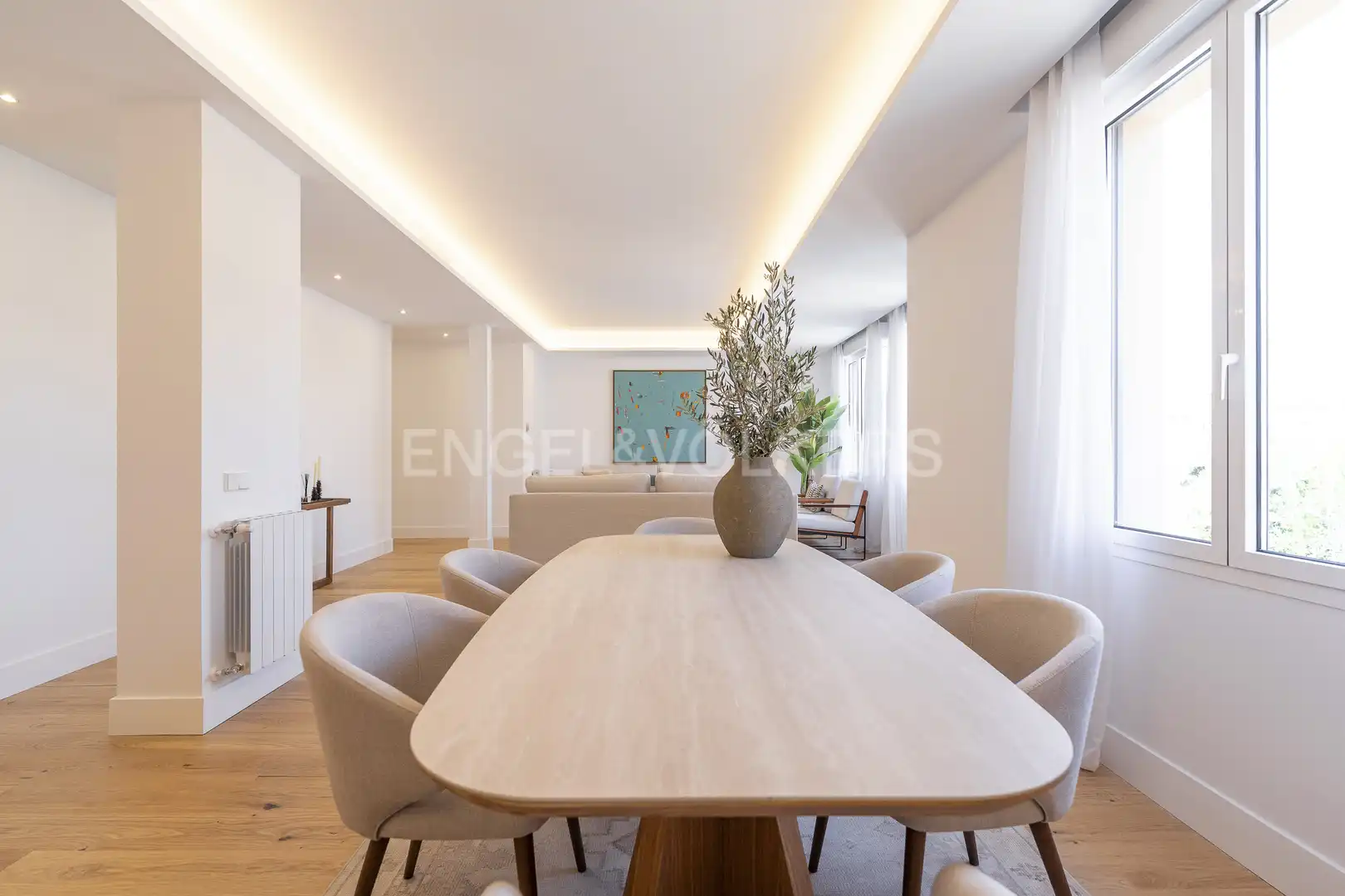 Esszimmer von Wohnung zur Miete in Madrid mit Klimaanlage, Heizung und Möbliert