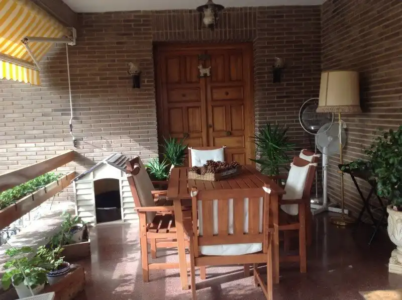 Terraza de Casa o chalet en venta en Santo Domingo de la Calzada con Calefacción, Jardín privado y Piscina