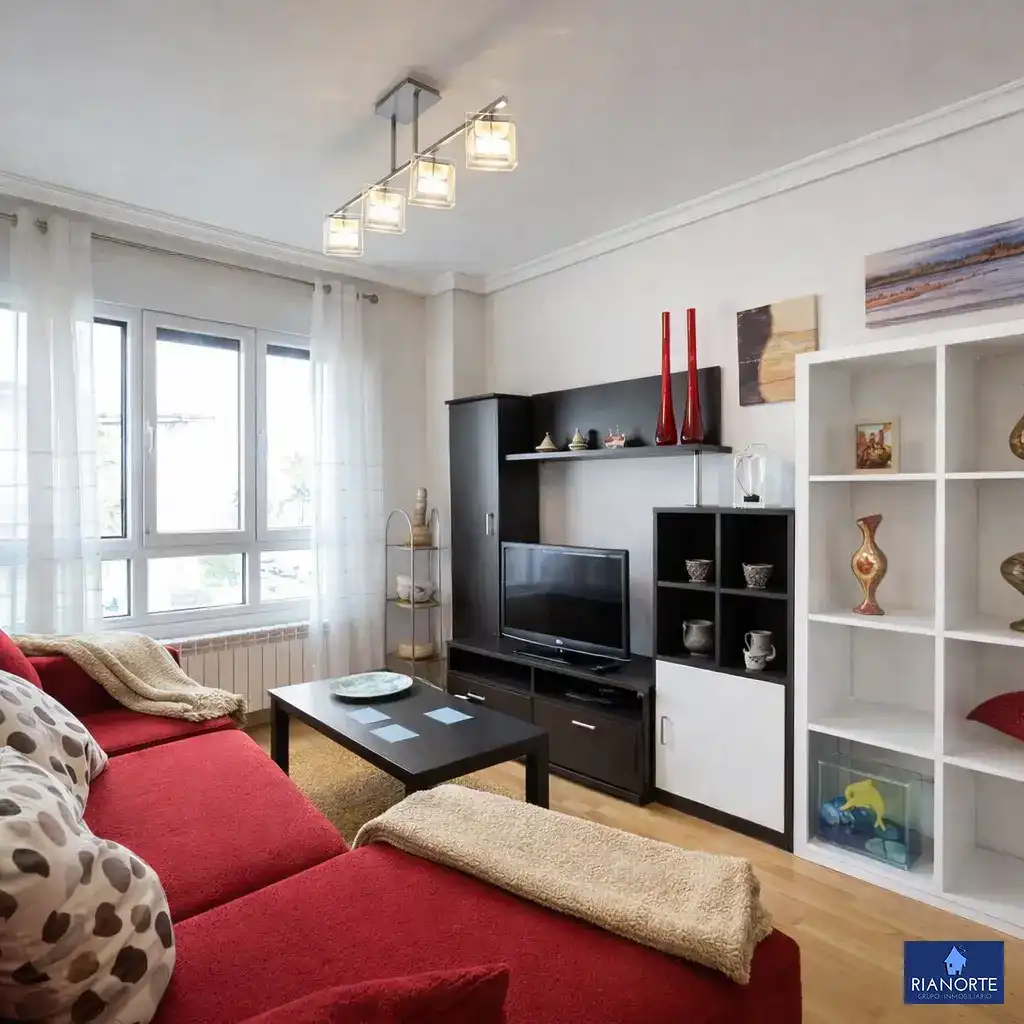Sala de estar de Piso en venta en Gozón con Calefacción, Microondas y Balcón