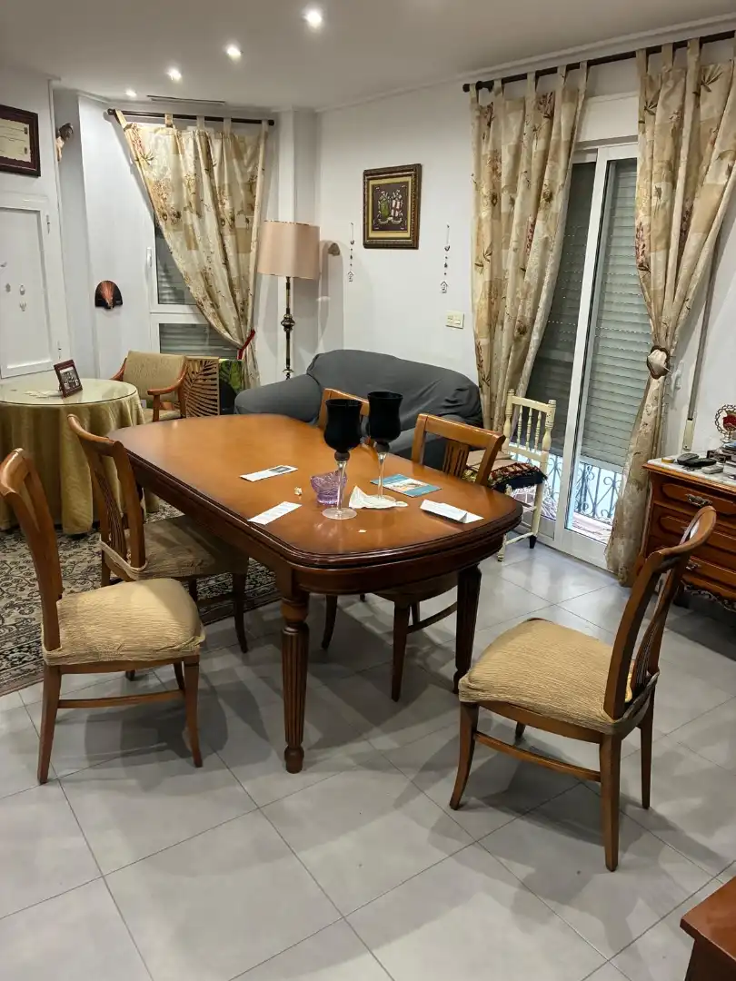 Dining room of Flat for sale in Aspe  with Air Conditioner, Furnished and Balcony