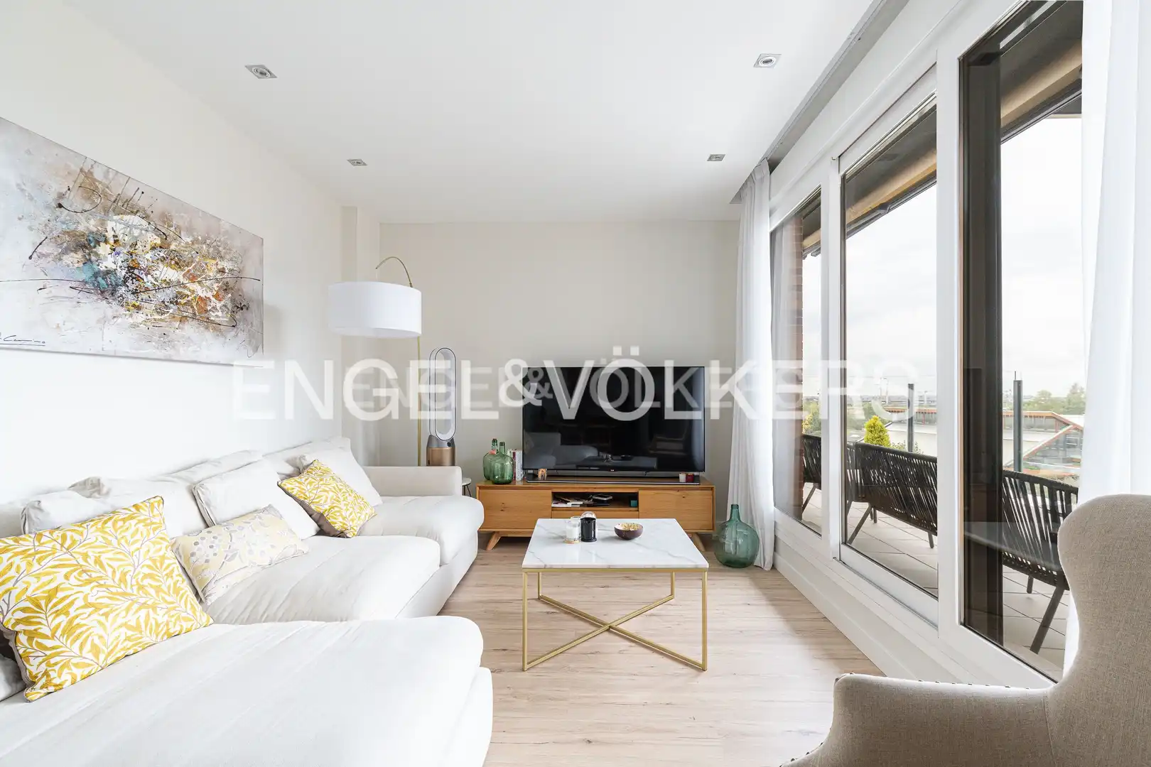 Wohnzimmer von Dachboden zum Verkauf in Majadahonda mit Klimaanlage, Heizung und Terrasse