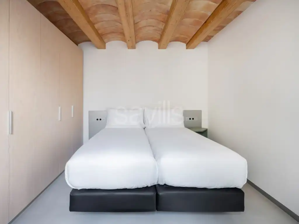Dormitori de Apartament de lloguer en Barcelona amb Piscina i Moblat