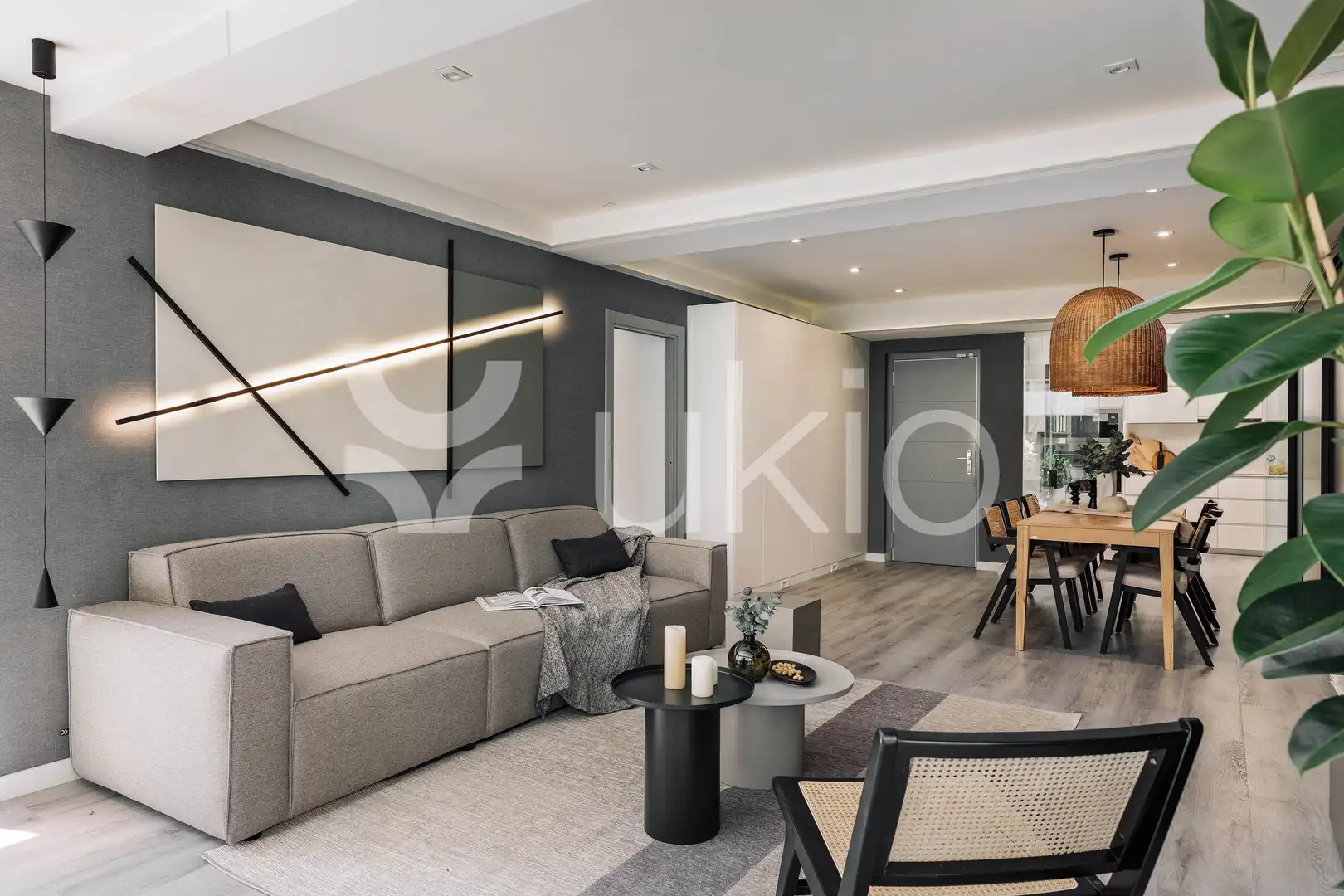 Living room of Apartments for rent in Barcelona  with Air Conditioner, Heating and Terrace