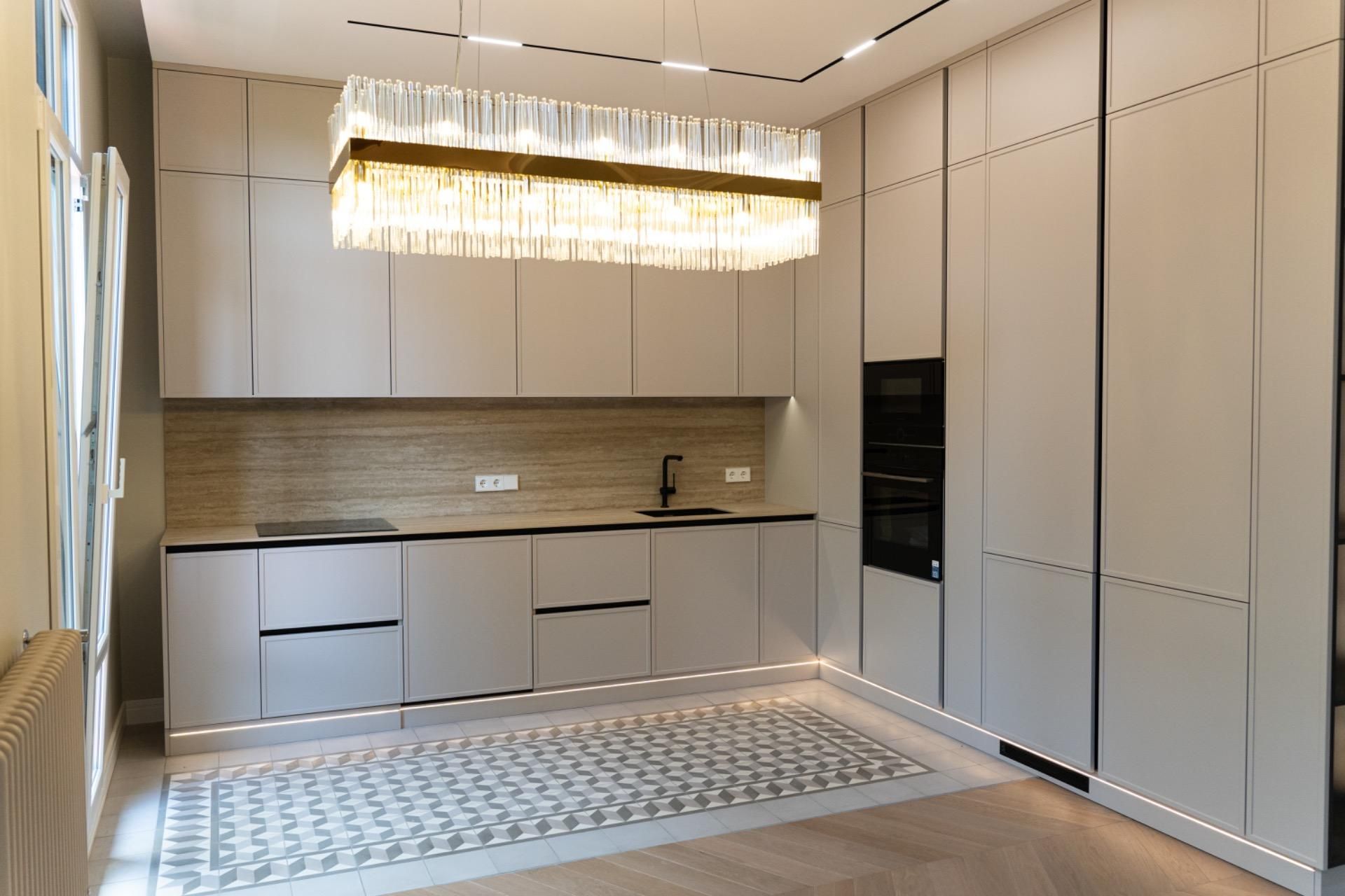 Kitchen of Flat for sale in  Barcelona Capital  with Air Conditioner, Heating and Terrace