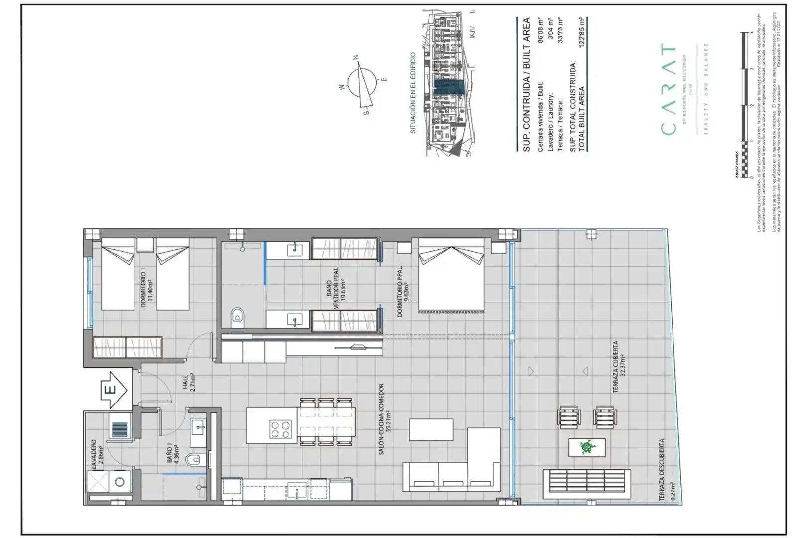 Apartment zum Verkauf in Las Gaviotas  - Carvajal, imagen 2