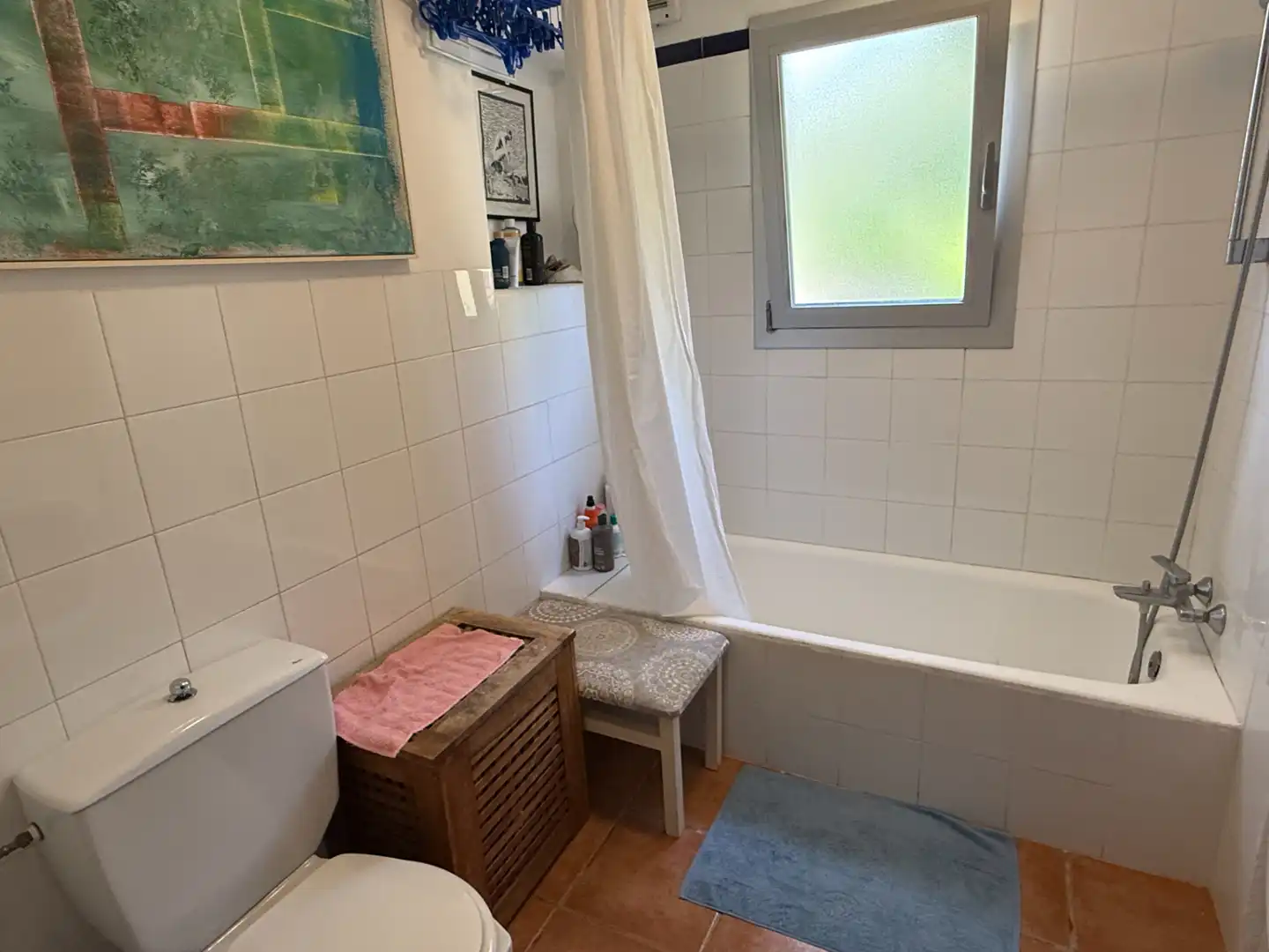 Badezimmer von Dachboden zum Verkauf in Santa Eulària des Riu mit Klimaanlage, Heizung und Terrasse