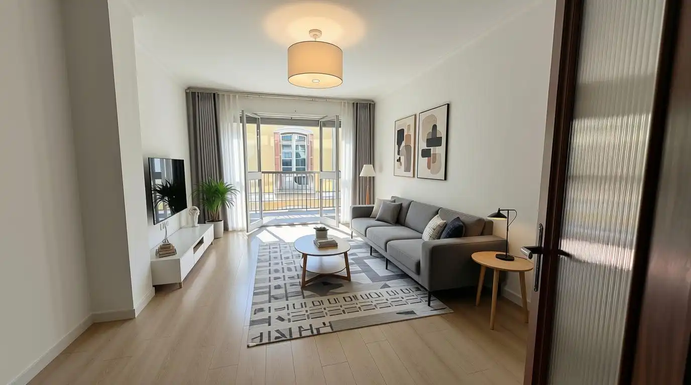 Living room of Flat for sale in Málaga  with Terrace and Balcony
