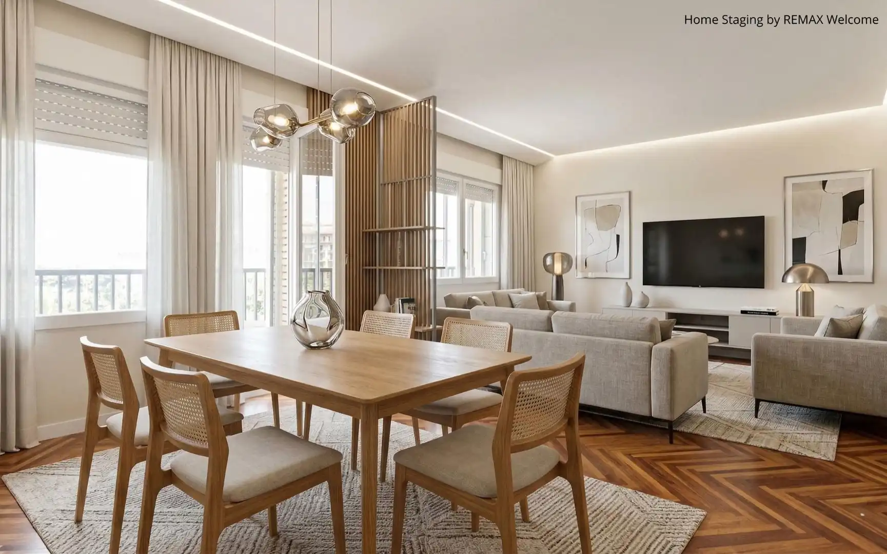 Living room of Flat for sale in Zaragoza  with Air Conditioner, Terrace and Storage room