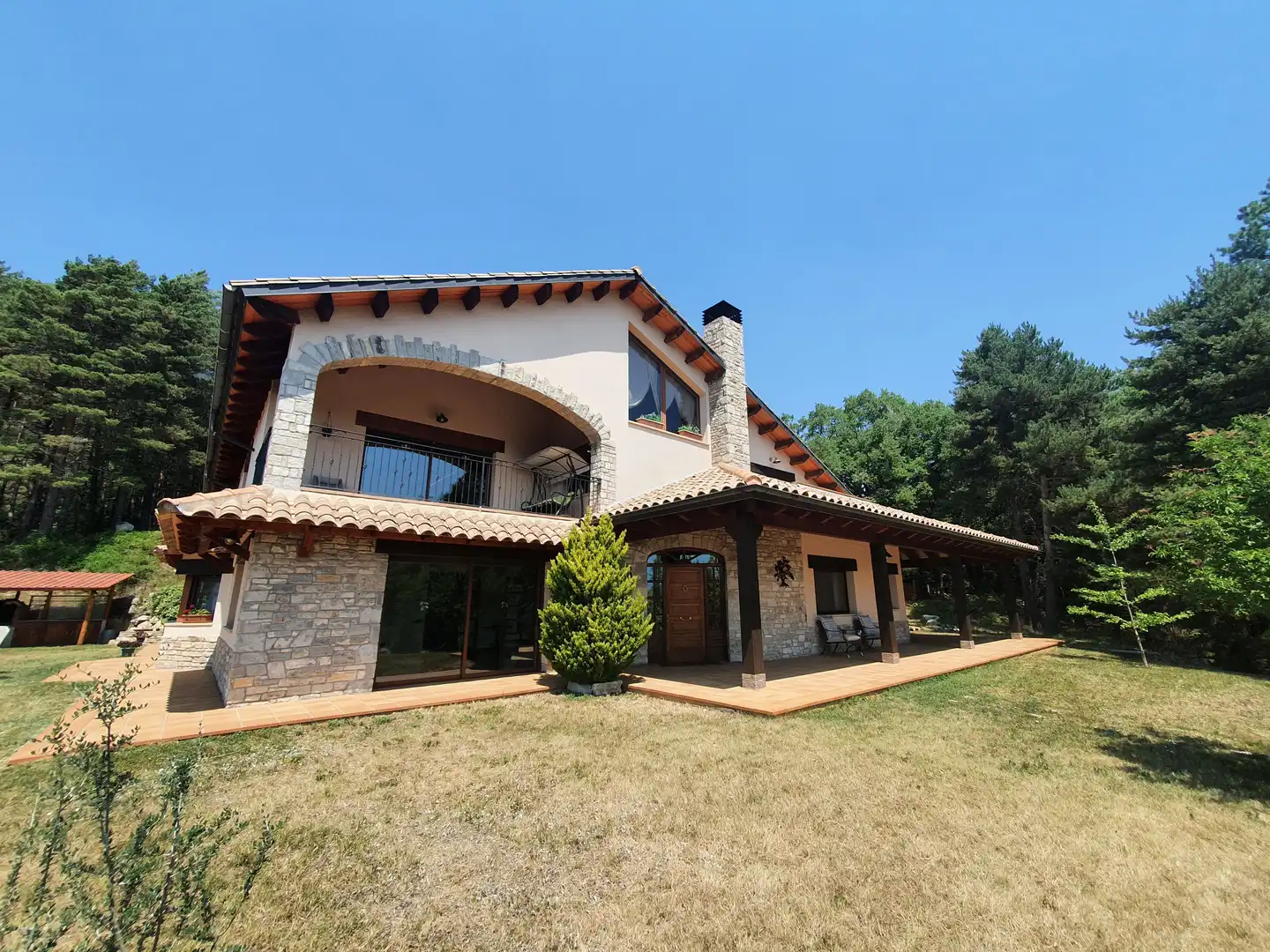 Vista exterior de Casa o chalet en venta en Guixers con Calefacción, Jardín privado y Terraza