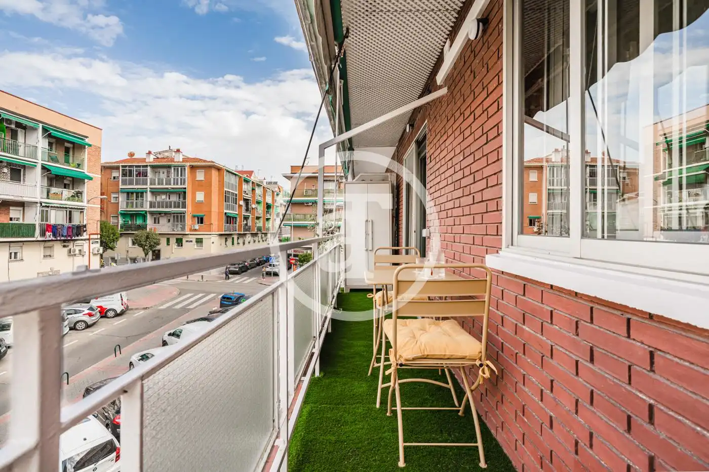 Terraza de Piso de alquiler en Madrid con Aire acondicionado, Calefacción y Amueblado
