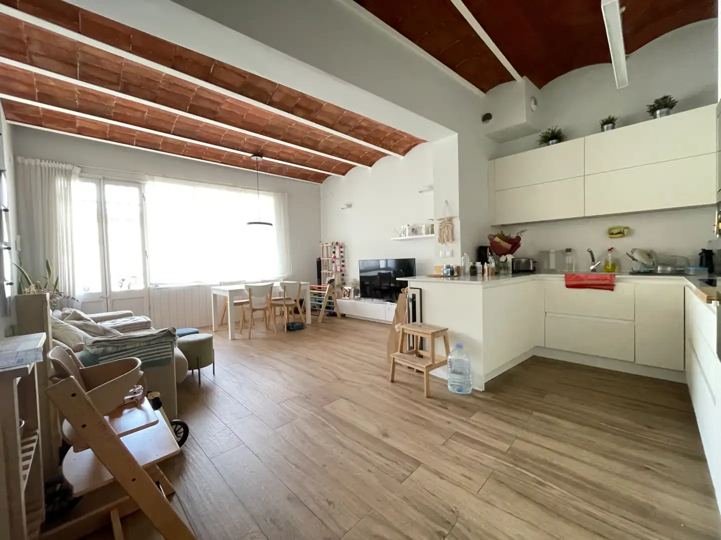 Wohnzimmer von Erdgeschoss zum Verkauf in Granollers mit Klimaanlage, Heizung und Privatgarten