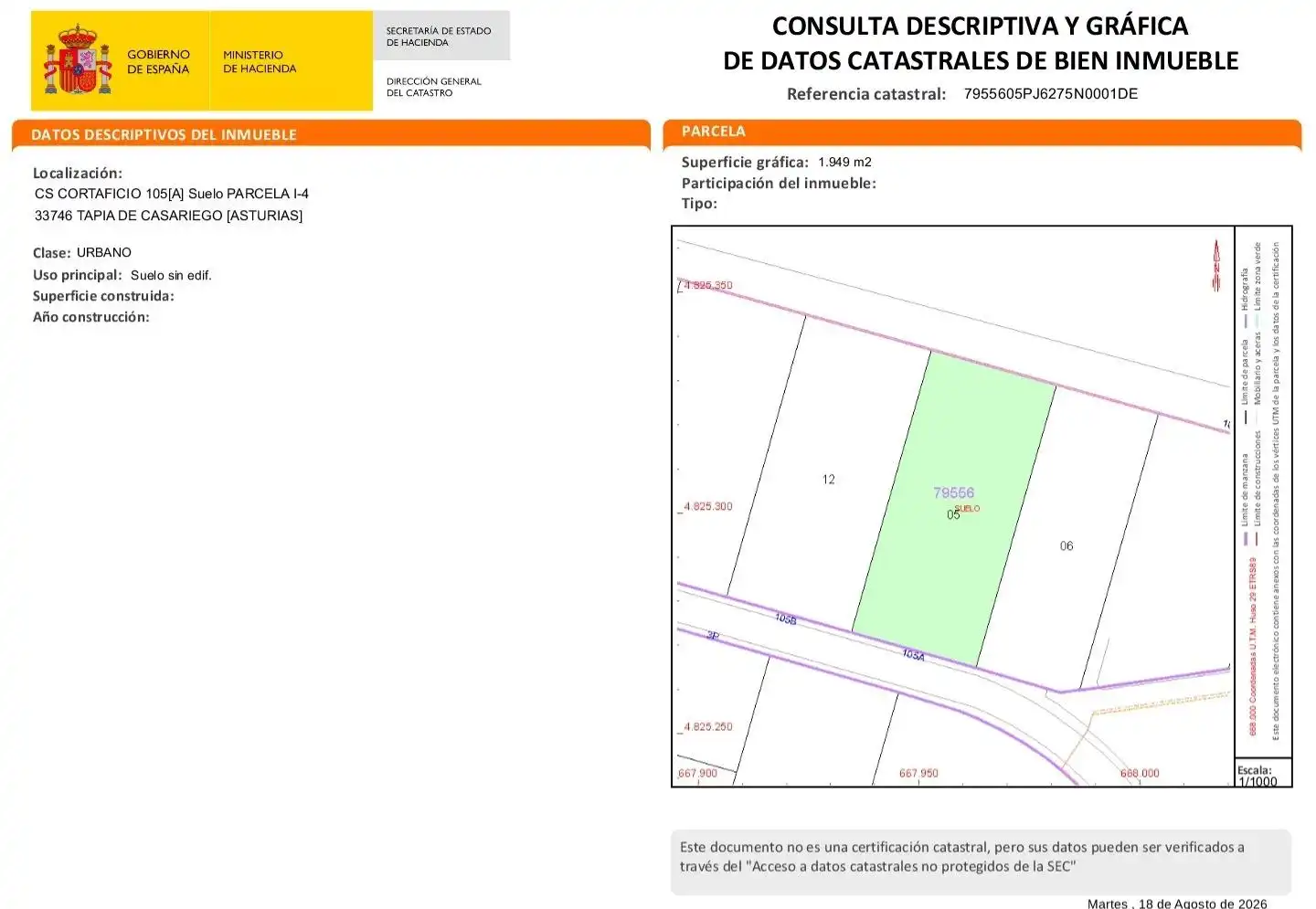 Residencial en venda en Tapia de Casariego, Asturias