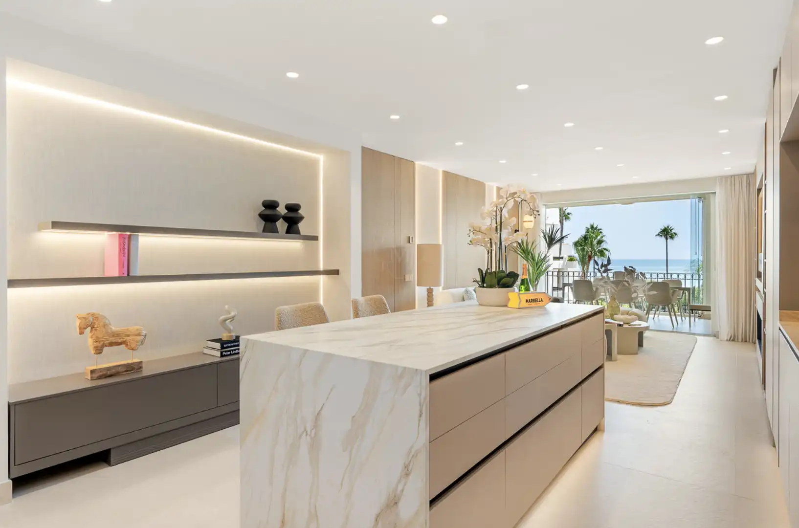 Cocina de Apartamento en venta en Estepona con Aire acondicionado, Terraza y Piscina