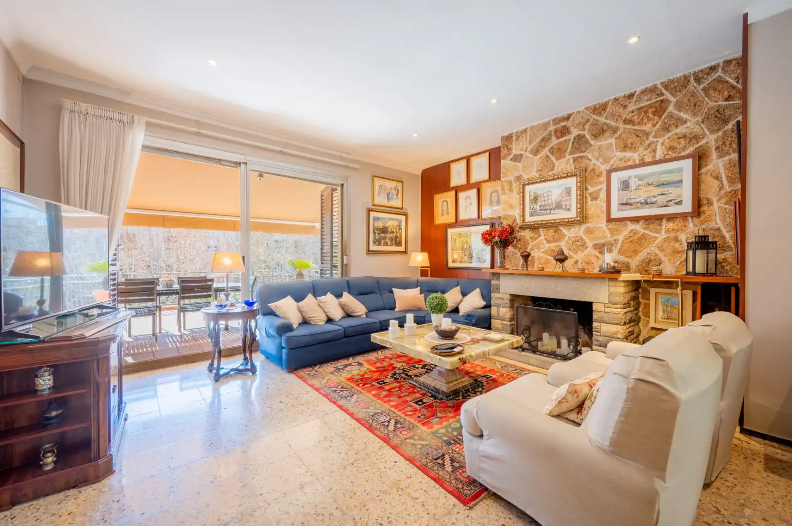 Sala de estar de Casa o chalet en venta en Mataró con Calefacción, Jardín privado y Terraza