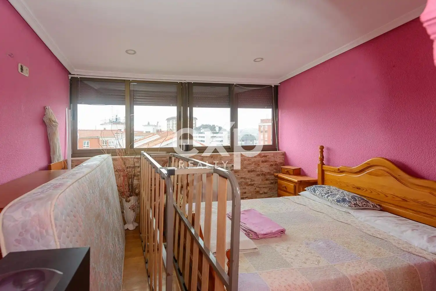 Bedroom of Flat for sale in Avilés  with Heating, Terrace and Furnished