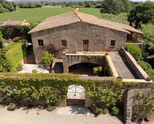 Vista exterior de Finca rústica en venda en Rupià amb Aire condicionat, Terrassa i Piscina