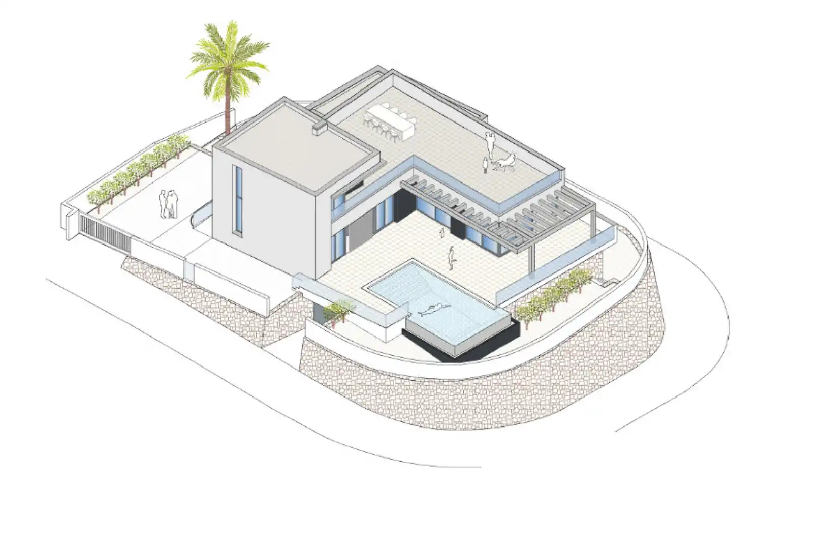 Haus oder Chalet zum Verkauf in Moraira mit Klimaanlage, Privatgarten und Terrasse