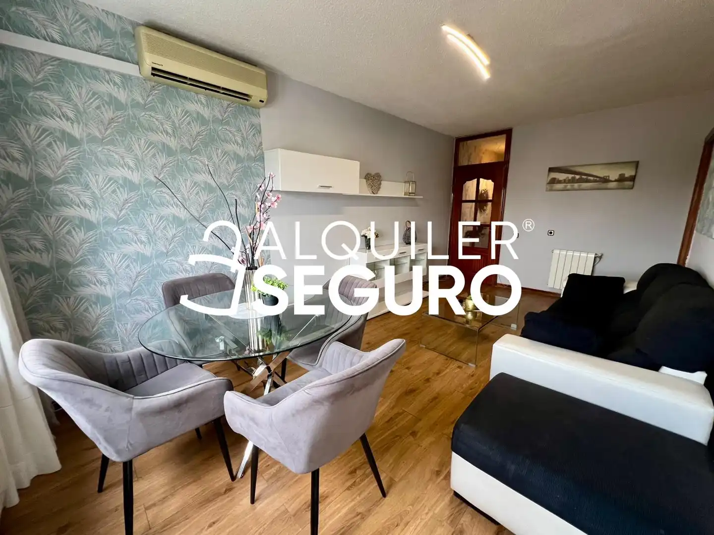 Wohnzimmer von Wohnung zur Miete in Madrid mit Klimaanlage, Heizung und Terrasse