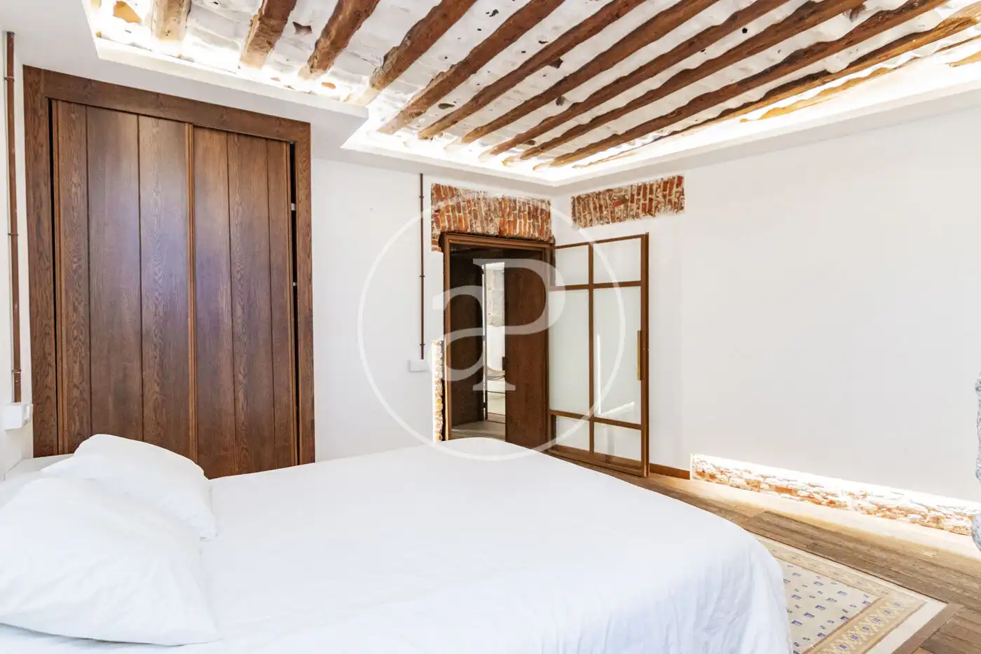 Bedroom of Flat for sale in Madrid  with Heating and Furnished