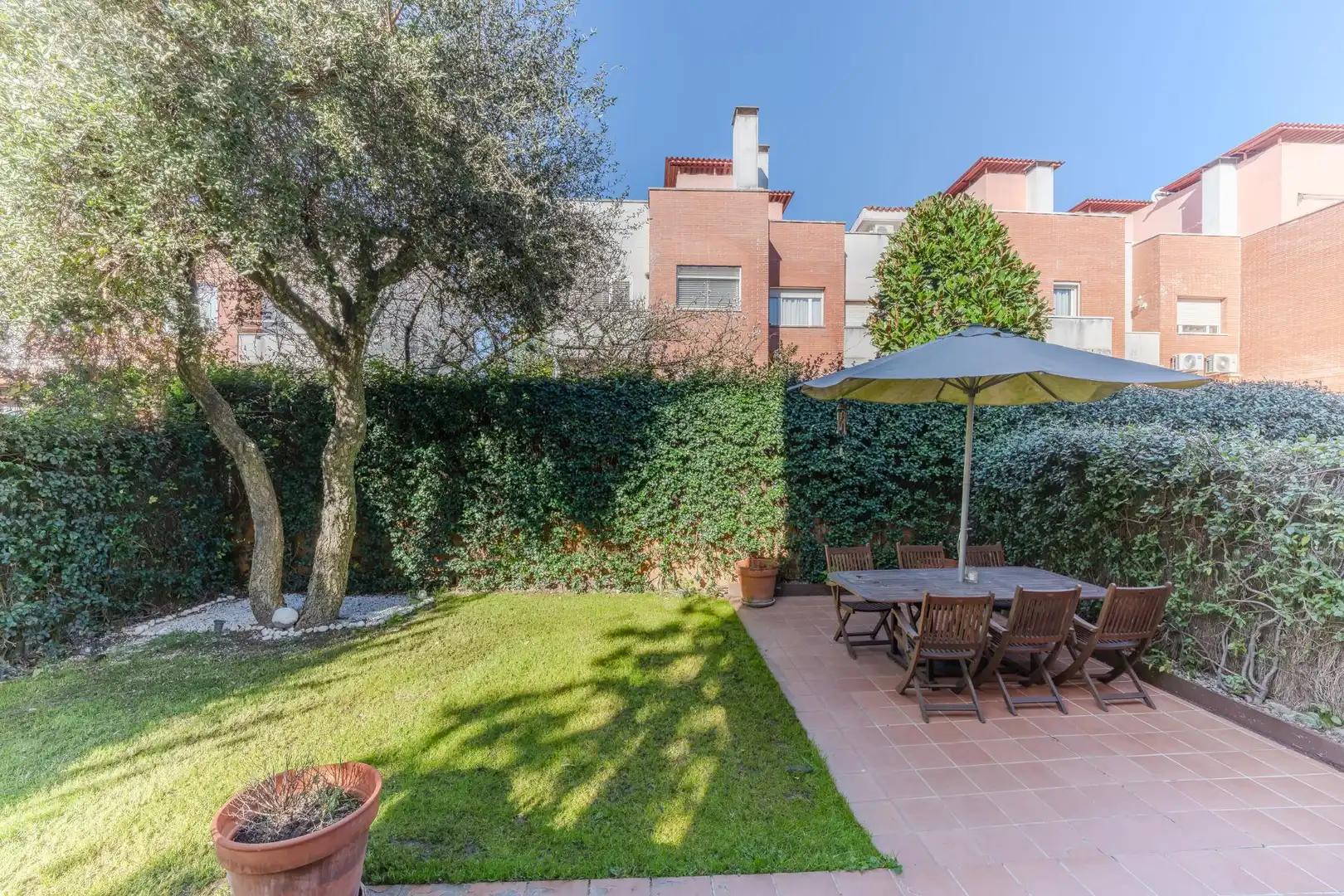 Garden of Detached homes for sale in Fornells de la Selva  with Air Conditioner, Heating and Private garden