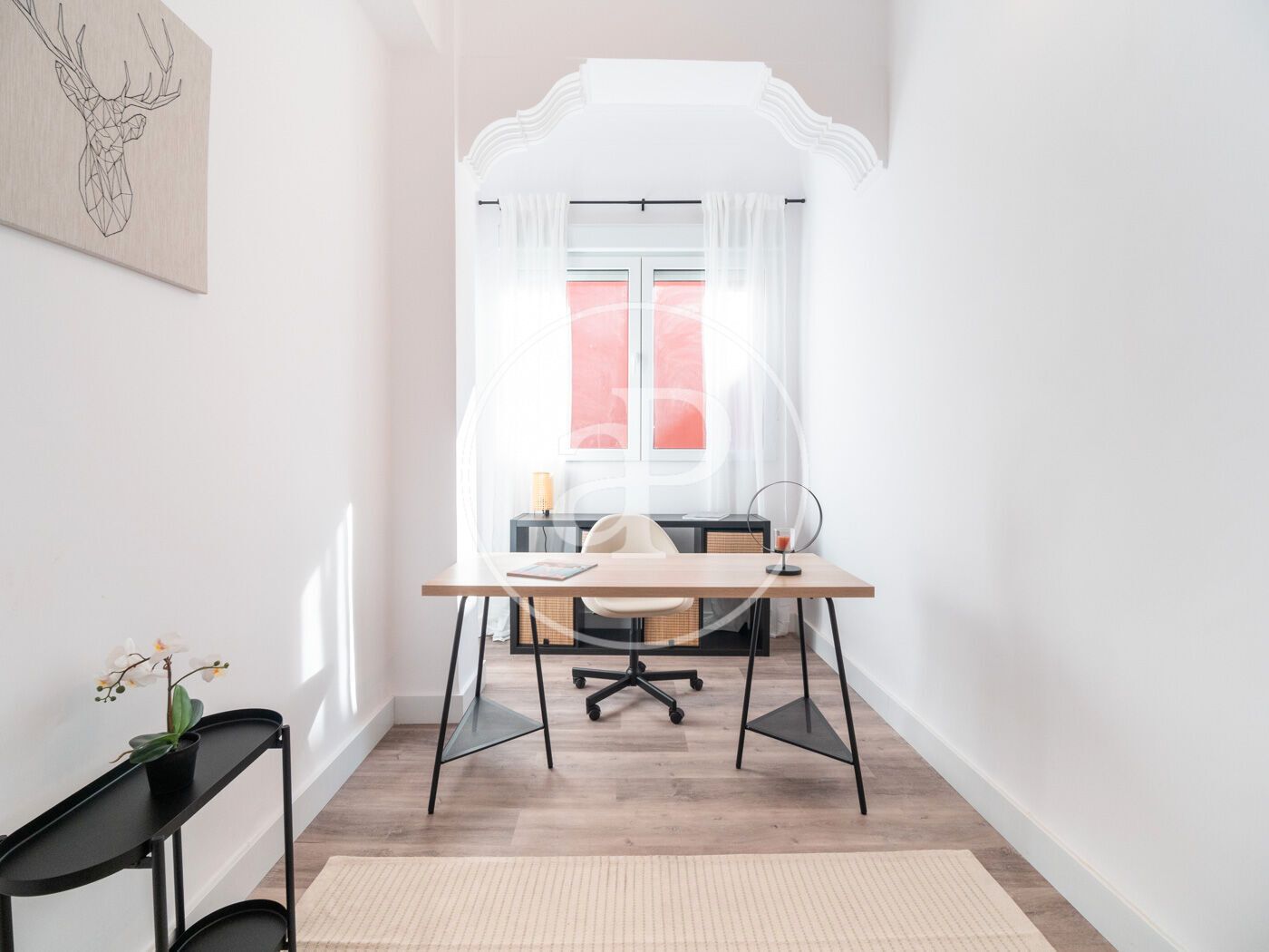 Dormitori de Pis de lloguer en  Valencia Capital amb Aire condicionat, Calefacció i Moblat