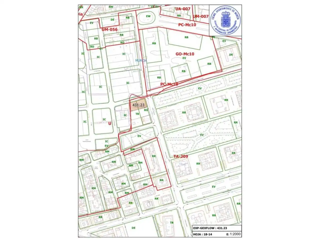 Vista exterior de Terreno en venta en Murcia
