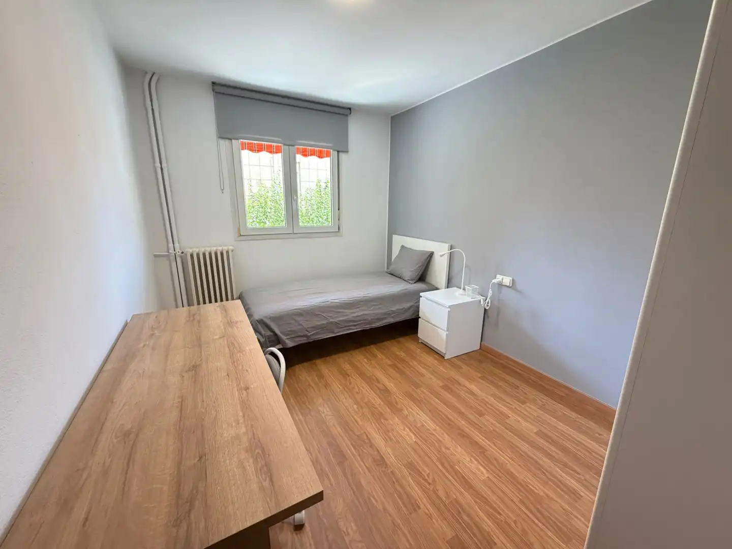Bedroom of Flat for rent in Lleida  with Air Conditioner, Heating and Parquet flooring