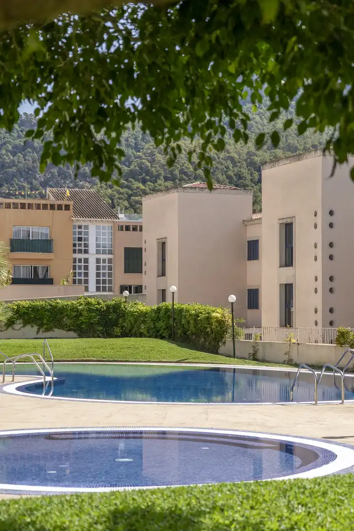 Vista exterior de Apartamento en venta en Andratx con Aire acondicionado, Terraza y Piscina