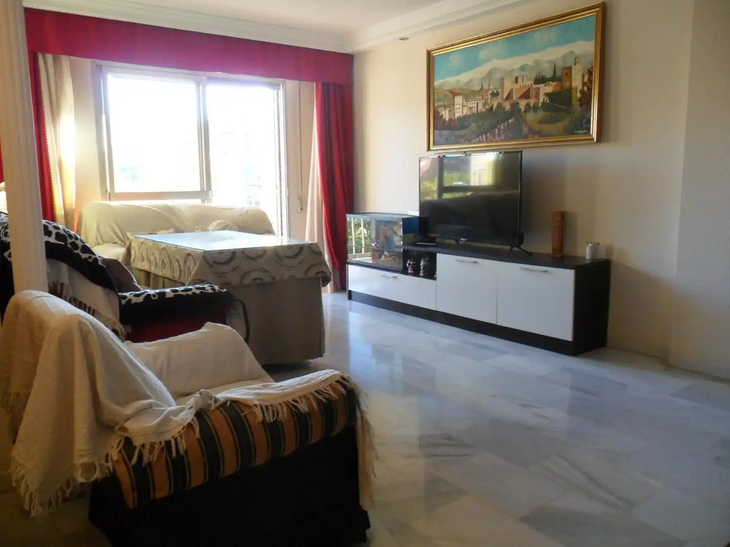 Living room of Flat for rent in Granada  with Terrace and Furnished