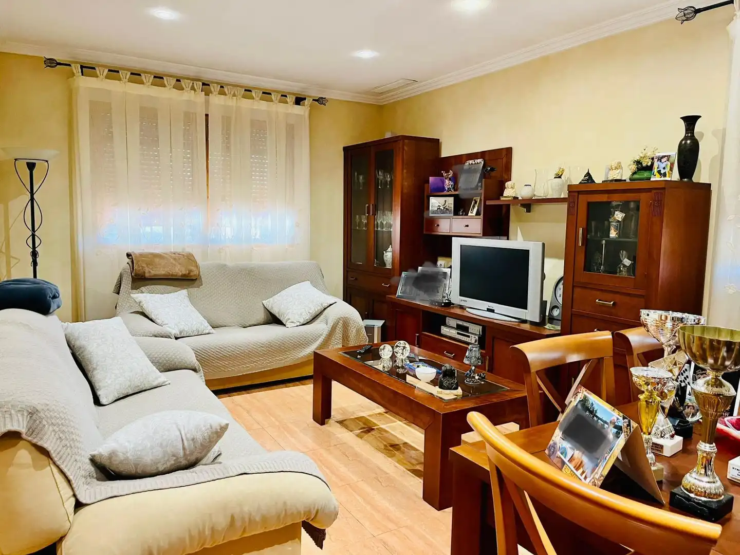 Living room of Houses for sale in Elche / Elx  with Air Conditioner, Private garden and Terrace