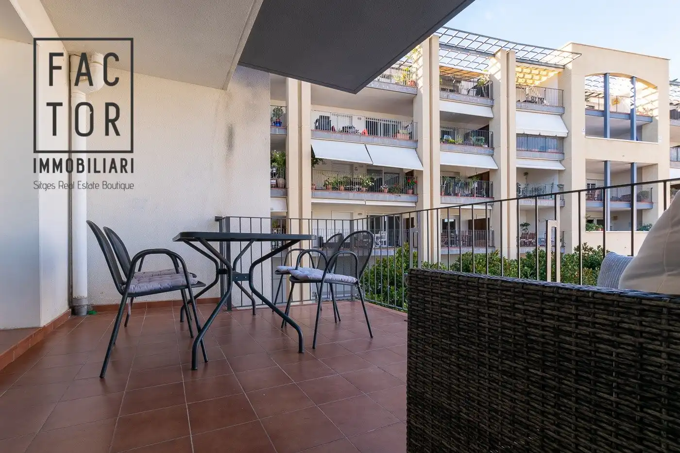 Terraza de Piso de alquiler en Sitges con Aire acondicionado, Calefacción y Terraza