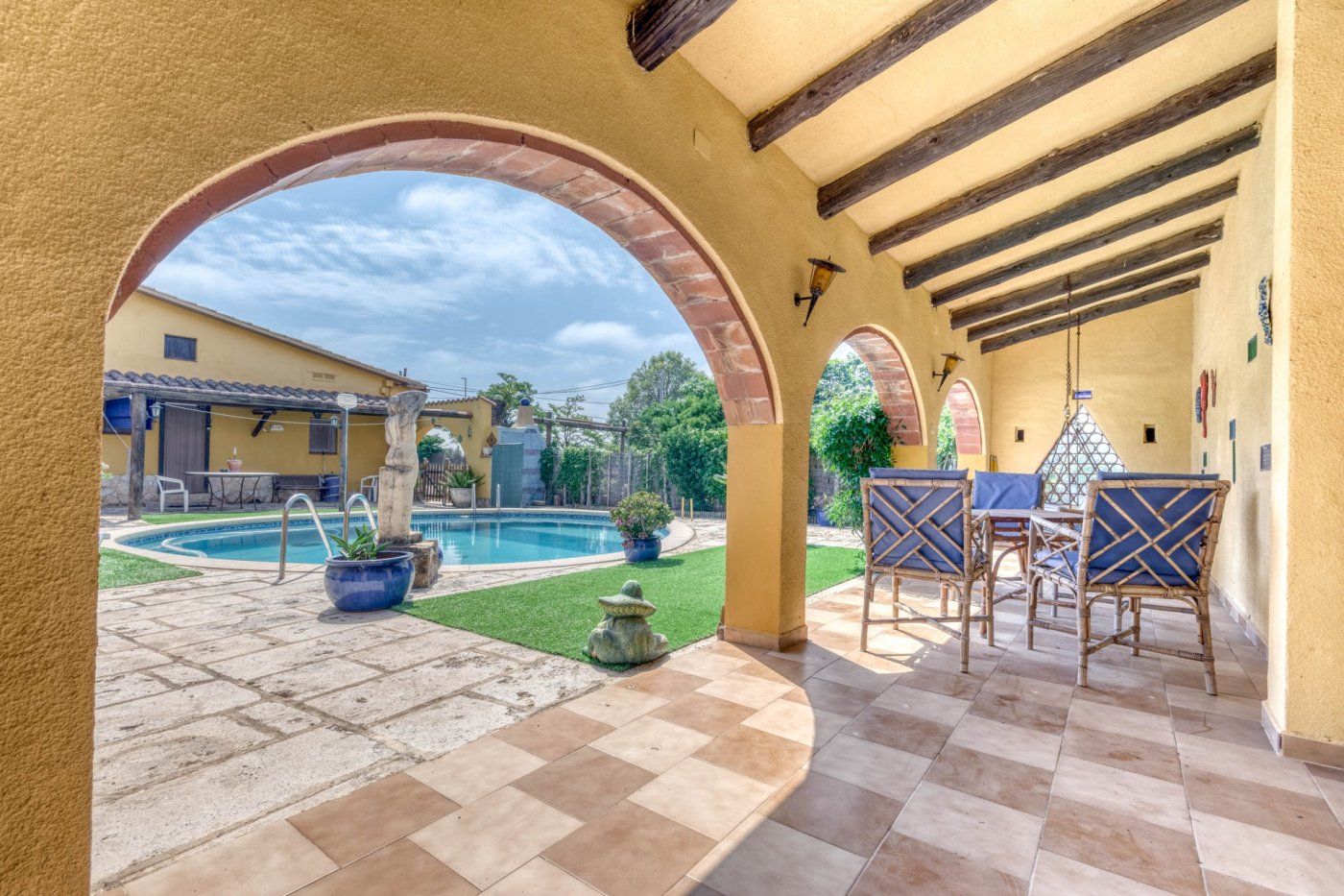 Swimming pool of House or chalet for sale in Viladamat  with Heating, Private garden and Terrace