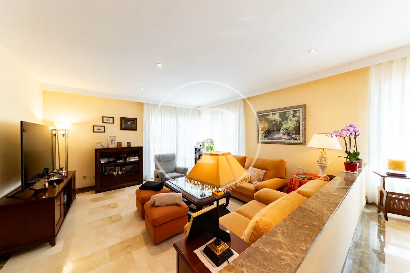 Sala d'estar de Casa o xalet en venda en Calvià amb Aire condicionat, Calefacció i Jardí privat