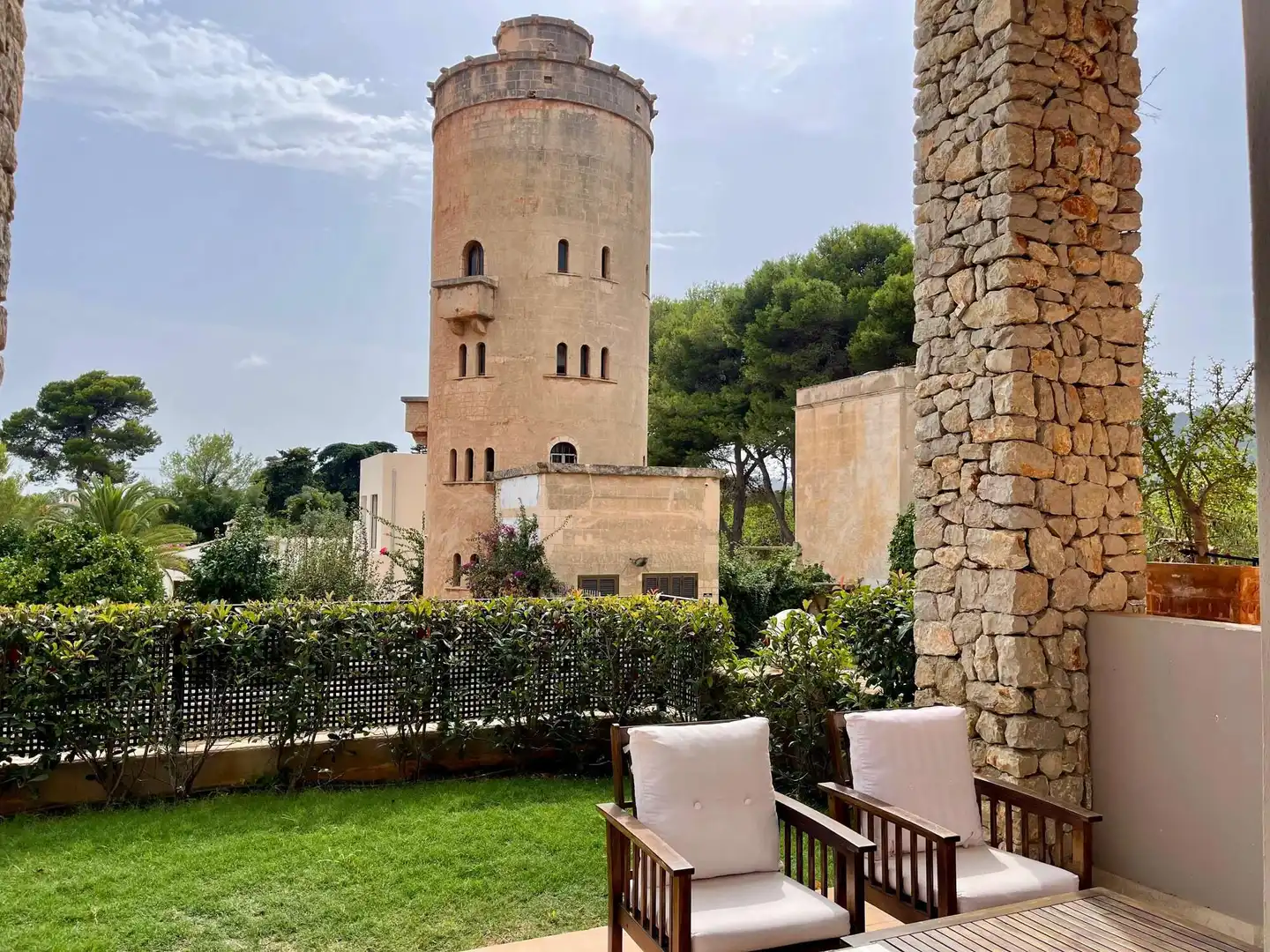 Jardín de Piso de alquiler en Son Servera con Aire acondicionado, Terraza y Amueblado