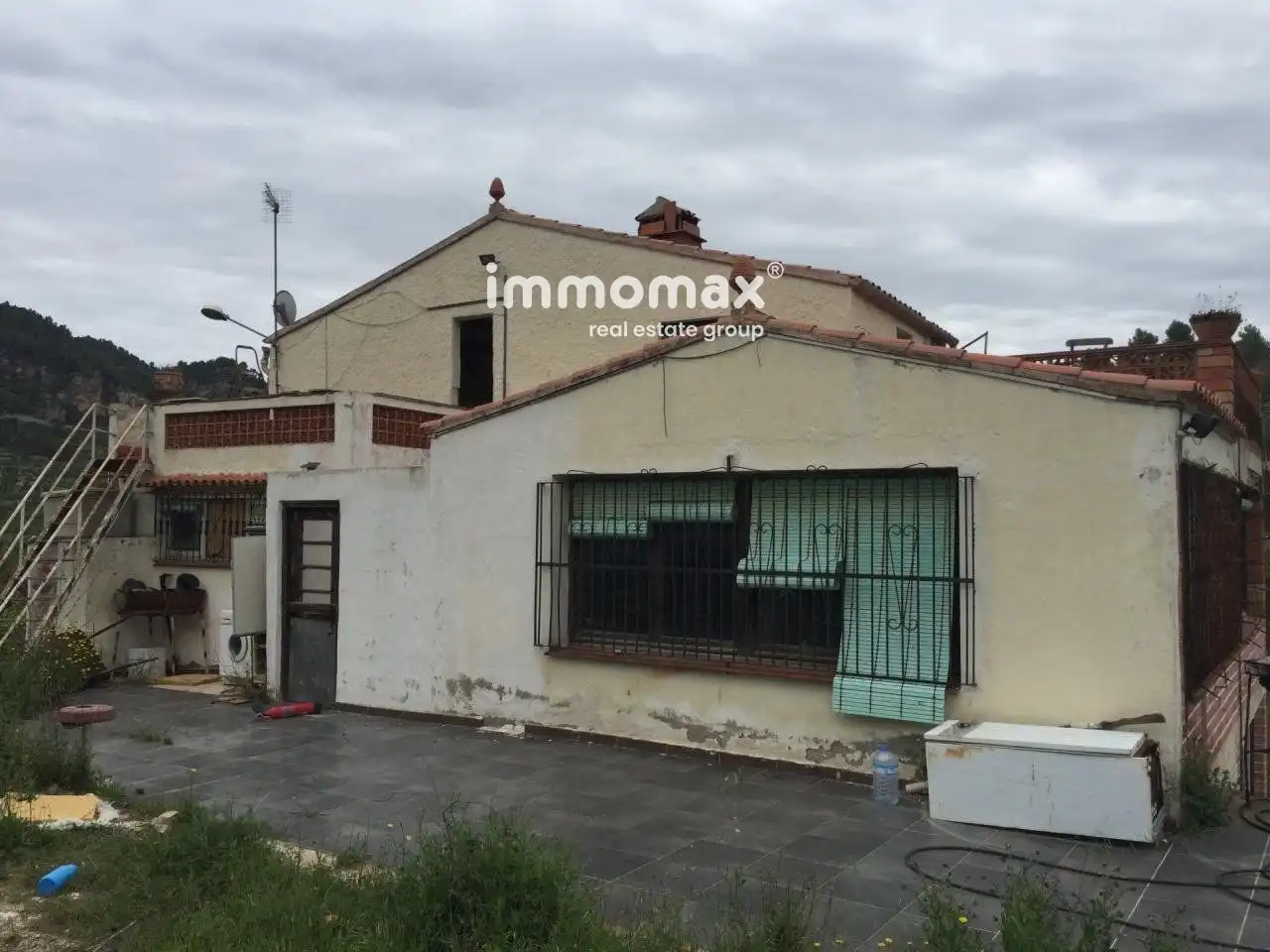 Exterior view of Houses for sale in Pradell de la Teixeta  with Air Conditioner, Terrace and Swimming Pool
