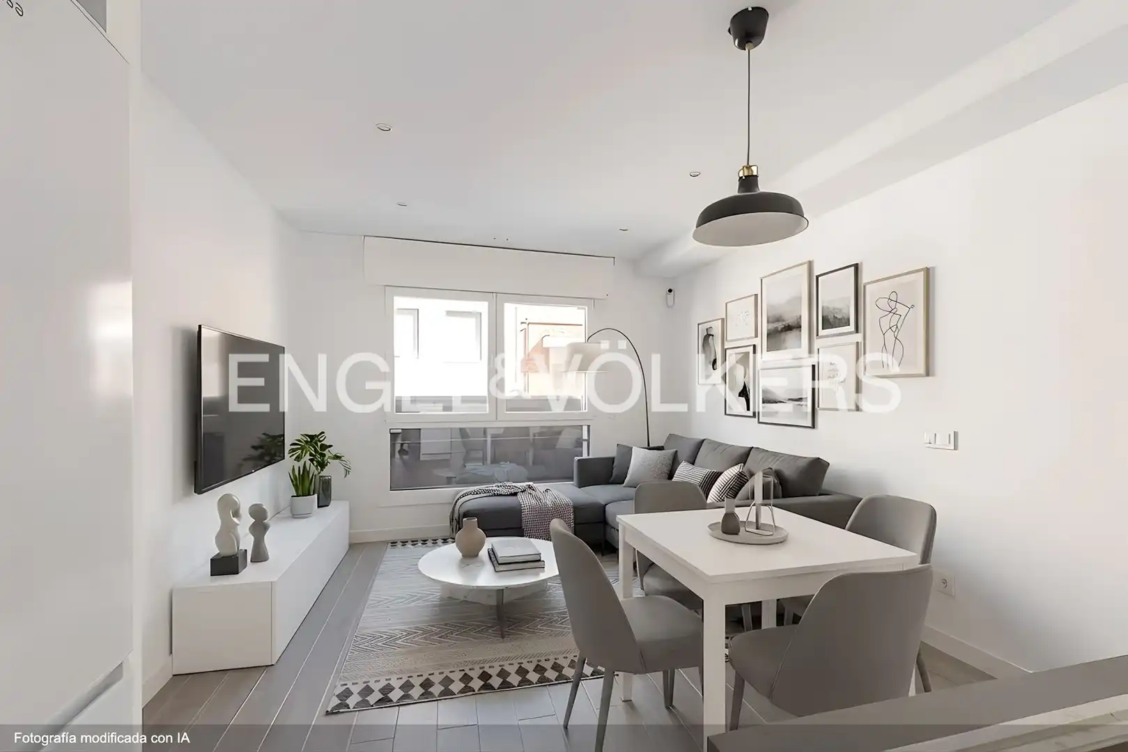 Wohnzimmer von Wohnung zur Miete in Madrid mit Klimaanlage, Heizung und Schwimmbad
