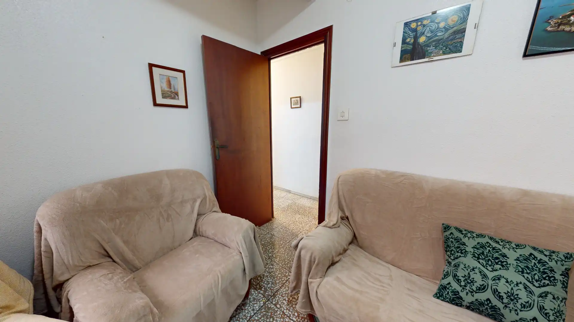 Sala de estar de Piso en venta en Sant Joan d'Alacant con Amueblado y Balcón