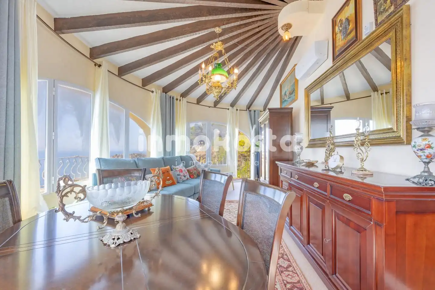 Dining room of Houses for sale in Jávea / Xàbia  with Air Conditioner, Heating and Private garden