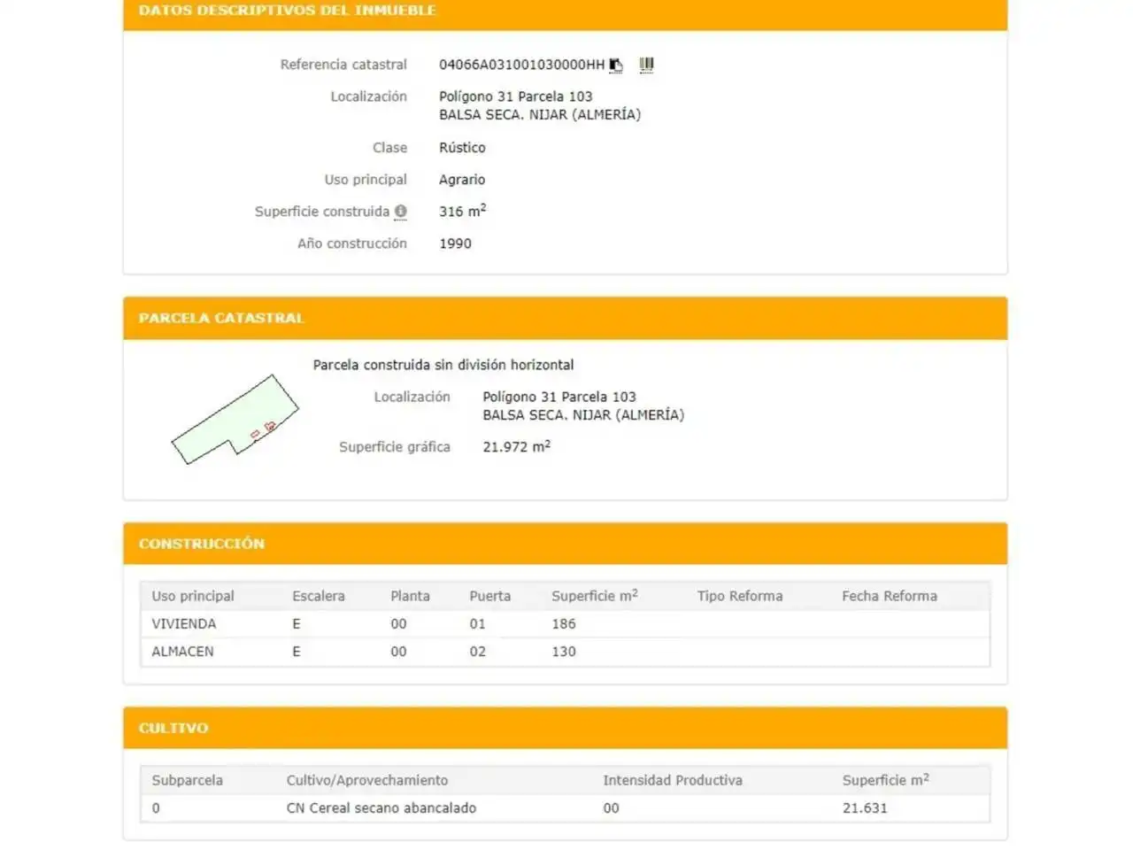 Terreny rústic en venda a San Isidro - Campohermoso, imagen 4