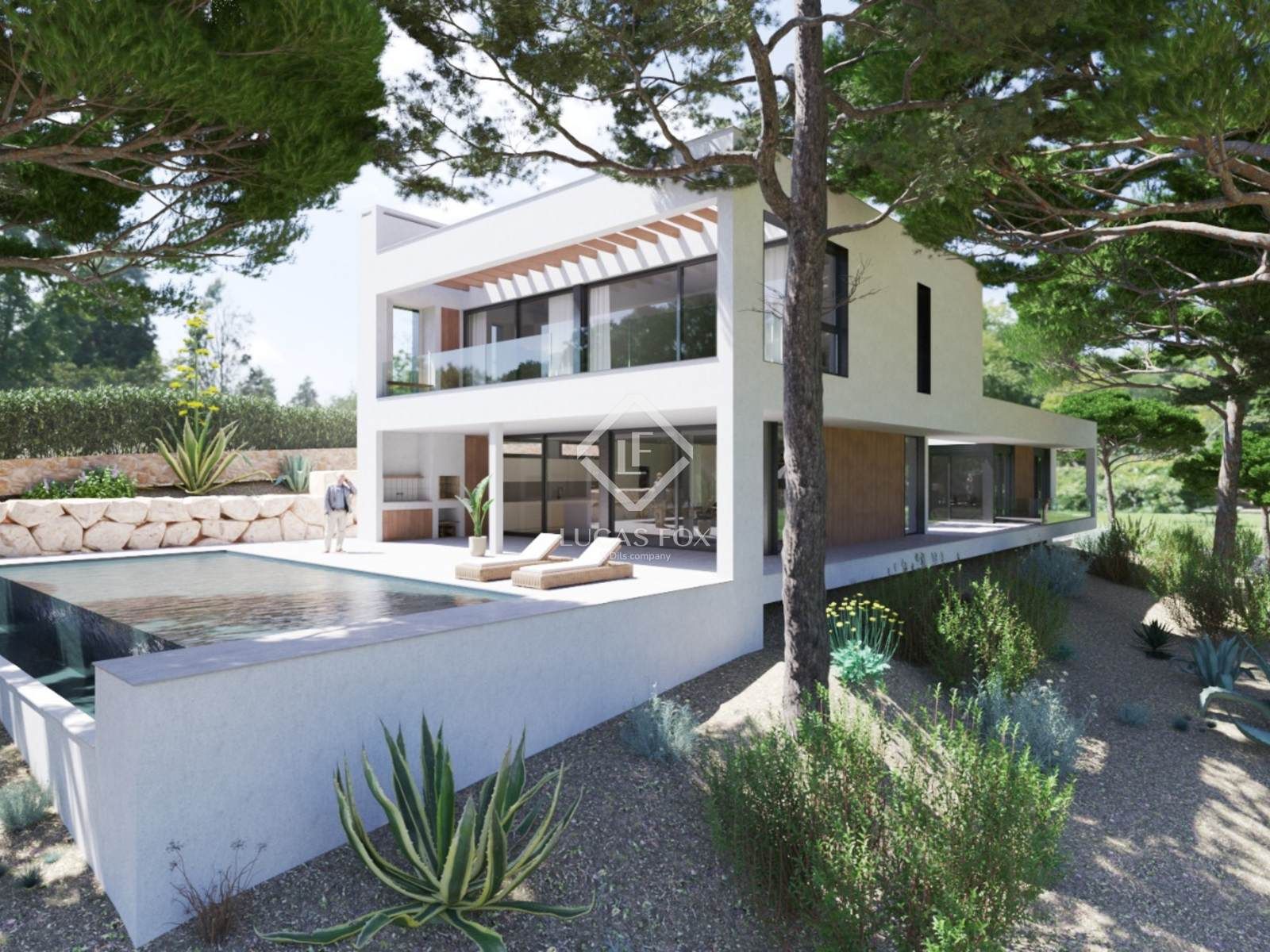 Exterior view of House or chalet for sale in Sant Andreu de Llavaneres  with Air Conditioner, Heating and Private garden