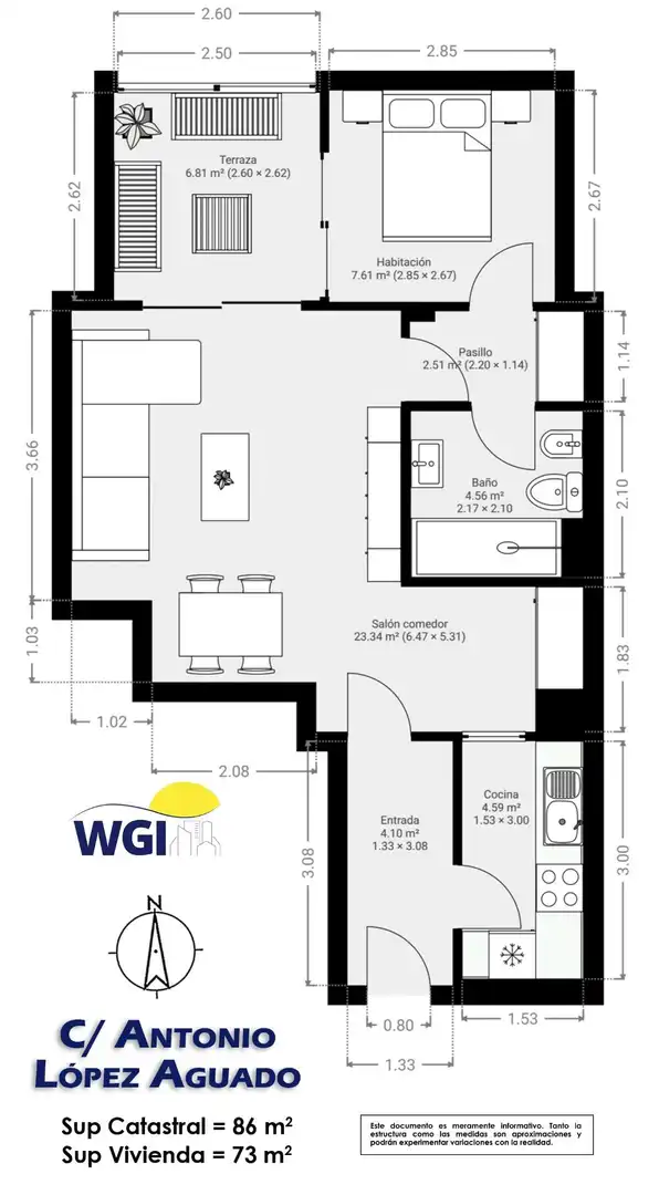 Flat for sale in Madrid  with Heating, Parquet flooring and Community pool